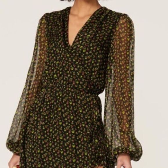 New Caroline Constas Vivian Gown Small Winter Rose - Picture 3 of 14